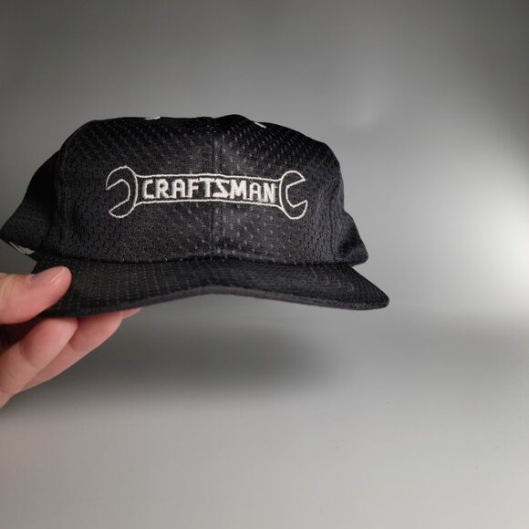 Vintage Black Craftsman coolcap Mesh Snapback Hat Made in USA - Picture 5 of 11